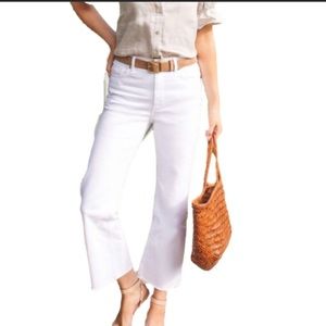 La Vie Rebecca Taylor white flare milk white jeans (NWOT)